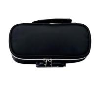 Hztyyier Astuccio con Chiusura a Grande capacità con Serratura a Combinazione, Elegante Materiale in Tela, Maniglia Portatile, per Studenti, Materiale Scolastico (BLACK)