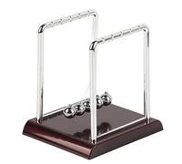 Hztyyier Balli di Bilanciamento di Newton Cradle Balli per la Scrivania Giocattolo per la Scrivania Palline di Swing di Metallo per la Base di Metallo per L'Ufficio Dono (Palla da Biliardo a Medio
