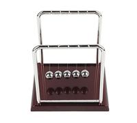 Hztyyier Balli di Bilanciamento di Newton Cradle Balli per la Scrivania Giocattolo per la Scrivania Palline di Swing di Metallo per la Base di Metallo per L'Ufficio Dono (Grande Palla da Biliardo