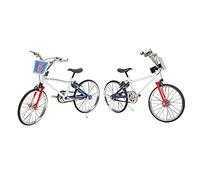 Hztyyier Bike Bici da Dito Ornamento Modello per la Decorazione della Raccolta in Metallo in Metallo - Modello Esatto 1:10 per Regali di Amici