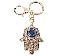 Hztyyier Blue Evil Eye Hamsa Portachiavi Mano Fatima Protezione Charm Portachiavi Buona Fortuna Portachiavi Portachiavi Charm Pendente Borsa Decorazione Borsa