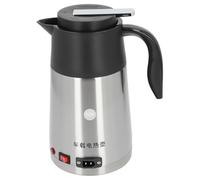 Hztyyier Bollitore per Auto Bollitore Elettrico Portatile da Viaggio in Acciaio Inossidabile di Grande capacità, Scaldabagno 12V a Riscaldamento Rapido per Famiglia e Gruppo, materiale: Acciaio