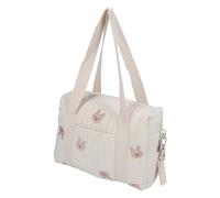 Hztyyier Borsa Portaoggetti Multifunzionale per Passeggino, Borsa Riutilizzabile, per Pannolini per Mamma, Panno di Cotone (Borsa Coniglio)