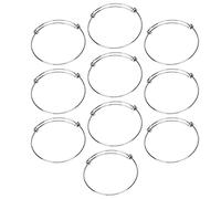 Hztyyier Bracciale da 10 Pacchetti Resistenti in Acciaio Inossidabile Regolabile per Accessori Fai -da -te in Acciaio