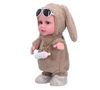 Hztyyier Cantare Bambola per Bambini Elettrici Danzanti per L'allenamento Interattivo con Bambini, Bambine Realistiche -Doll per 3+ Anni, Musica Lussuosa per il Felice Tempo di Gioco (Bambola