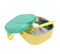 Hztyyier Ciotole per Bambini in Acciaio Inossidabile con Coperchio, capacità di 360 Ml, Ideali per Viaggiare, Durature e Coltivare L'abitudine di Mangiare da Soli (#12)