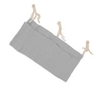 Hztyyier Comoda Borsa Portagiochi da Appendere per Neonati, Tracolla Regolabile, 2 Tasche, Portaoggetti per la Cameretta, Morbido Panno di Cotone (GREY)