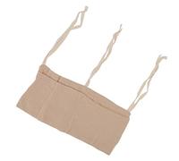 Hztyyier Comoda Borsa Portagiochi da Appendere per Neonati, Tracolla Regolabile, 2 Tasche, Portaoggetti per la Cameretta, Morbido Panno di Cotone (Cachi)