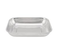 Hztyyier Contenitore per Filtro per Frutta e Verdura in Acciaio Inossidabile Cestello Rettangolare per Filtro con Fori di Perdita per Lavare Verdure, Frutta e Riso (S)