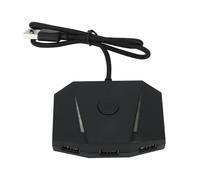 Hztyyier Convertitore Adattatore Tastiera Mouse per Switch, Ampia compatibilità, Giochi di Supporto, Effetti di Luce Regolabili (Obiettivo Box VX2)