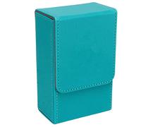 Hztyyier Custodia per Carte dei Tarocchi, Scatola per Tarocchi, Design a Scanalatura, Tessuto Non Tessuto Importato per la Raccolta di Carte (Blu Verde)