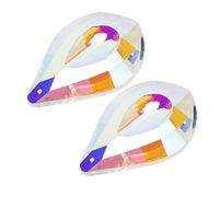 Hztyyier Decorazione Sospesa a Sospensione Forma Unica Dagli Accessori per Gioielli a Colori per la Collana di Abbigliamento 2pcs Fai da Te [interno] Acrilico 76mm