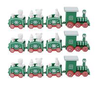 Hztyyier Delicate Mini Train Christmas Articoli Safe per Bambini e Animali Domestici Kit di Decorazione per Torta (GREEN)