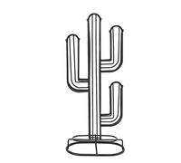 Hztyyier Espositore Porta Capsule per caffè a Forma di Cactus Espositore per Stand Nero con Supporto per Capsule in Ferro Nero Other Coffee Tools & Accessories