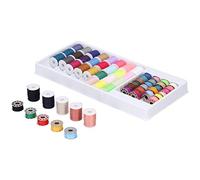 Hztyyier Fili per Colori di Buona qualità Set 32pcs Filo Spool + 28pcs Bobina in Metallo per Forniture di Cucito Adatte Alla Maggior Parte delle Persone degli Accessori per la Casa di età Giusta