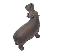 Hztyyier Giocattolo Modello Animale Ippopotamo Figurina Realistica della Fauna Selvatica per Bambini Che Sviluppano abilità Cognitive, Modello Statico di Ippopotamo in PVC per Bambini Sopra i 3