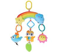Hztyyier Giocattolo per Bambini con Sonaglio Sospeso, Giocattolo per Passeggino Non per Auto con Attrezzatura BB Incorporata, per Neonati, Materiale Peluche/plastica (Gufo)