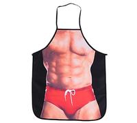 Hztyyier Grembiule da Cucina Divertente 3D, Bikini Sexy Uomo Donna Modello Grembiule Impermeabile per Cucinare Grigliate Cottura Festa Bavaglio Coppie Regali novità(Uomo muscoloso in Bikini)