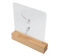 Hztyyier Igrotermografo per Sauna con Base in Legno LED RGB Termometro per Sauna Igrometro per Misurazione dell'umidità della Temperatura del Vapore della Stanza (Fahrenheit 50℉-210℉)