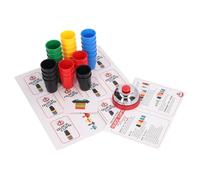 Hztyyier Il Set di Giochi di Carte Colorati con Tazze Impilabili Educative Migliora la capacità del Bambino, Materiale Plastico, per la Pratica della Corrispondenza dei Colori a Casa