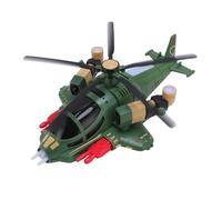 Hztyyier Innovativo Giocattolo Trasformante per Aeroplano in Elicottero con Effetti Musicali, Stimola la creatività e L'immaginazione, per Bambini Piccoli, 2 Accessori