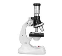 Hztyyier Kit Educativo per Microscopio Scientifico per Bambini, Ingrandimento 1200X con Scatola per Campioni, Vetrini e Pinzette per Un'esperienza di Apprendimento Pratico