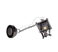 Hztyyier Lampadario per Casa delle Bambole 1:12 Lampada a Lanterna a LED Luce Calda Supporto Magnetico a Batteria per la Decorazione della Casa delle Bambole