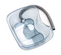 Hztyyier Lavabo per Capelli per Anziani Lavabo per Shampoo Morbido Ed Ergonomico per un Uso Confortevole in Gravidanza (Blu trasparente)