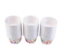 Hztyyier Mini -Cupcake -liner Al 100% per Tazze da Forno Rotonde per la Cottura della Torta Facile da Usare, Divertimento con Bambini, Amici e Clienti (Punti arcobaleno)