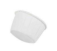 Hztyyier Mini -Cupcake -liner Al 100% per Tazze da Forno Rotonde per la Cottura della Torta Facile da Usare, Divertimento con Bambini, Amici e Clienti (WHITE)