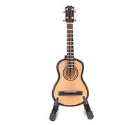 Hztyyier Modella di Chitarra Classica Squisita Decorazione in Legno Mini Chitarra per Libreria Scrivania Music Room Colore in Legno 8 Cm, Bambini/Musiciani Amici (Colore legno 8cm)