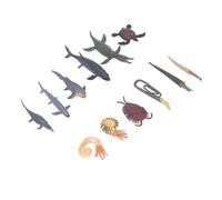 Hztyyier Modello di Creature Marine Preistoriche Dettagliate, Confezione da 6 Creature Marine Antiche, Materiale Durevole in PVC (#13)