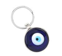 Hztyyier Portachiavi Malocchio Turco, Amuleto Hamsa Occhio Portafortuna, Decorazione con Perline Blu per Borse