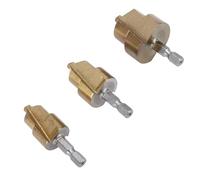 Hztyyier PPR Punta da Trapano a Gradini per Sollevamento Design con Codolo Esagonale Resistente All'usura per Lavori Elettrici e Idraulici 3 Pezzi