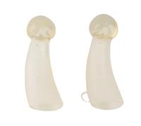 Hztyyier Protezioni in Silicone per Corna di Vitello, Mucca e Capra, Copertura Anti-Lotta, 1 Set Nero per Agricoltura
