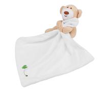 Hztyyier Pussuretta per la Sicurezza del Bambino Peluche Soft Sooth Giocattolo per i Neonati, Promuove la felicità e il Sonno Permanente (WHITE)