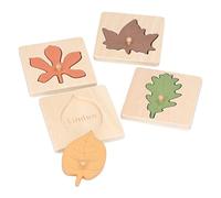 Hztyyier Puzzle in Legno con Foglie Puzzle Educativo dai Colori Vivaci per Bambini dai 3 Anni in su Materiale in Tiglio