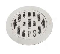 Hztyyier Scarico per Pavimento Rotondo da 3,9 Pollici in Acciaio Inossidabile Kit di Scarico per Bagno con Design Antiscivolo per Tubo da 75 Mm Antiodore Elevato Flusso