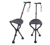 Hztyyier Sedia Pieghevole Leggera Supporto Stabile per Treppiede Sgabello da Campeggio Comodo Spazio per attività All'aperto Materiale in Pelle TPE PVC