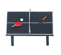 Hztyyier Set da -pong per Casa delle Bambole in Miniatura in Resina Decorazione Realistica per Casa delle Bambole in Scala 1:12, Adatto per Bambini, Uso Diretto, Esposizione in Cortile