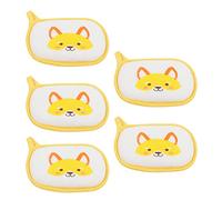 Hztyyier Spazzola da Bagno in Morbida Spugna per Bambini, Modello Cartone Animato, 5 Pezzi, Spazzola in Cotone Multiuso per Neonati e Bambini Piccoli