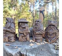 Hztyyier Statua Vichinga di Odin Thor in Resina, Ornamento Decorativo per Casa, Audding Pistola Lunga