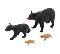 Hztyyier Statuetta Educativa del Ciclo di Vita Dell'orso Statua Informativa Sulla Crescita degli Animali in PVC per Curriculum Scolastico o Decorazioni Educative