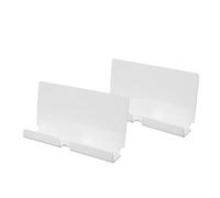 Hztyyier Supporto da Parete per Tablet da 2 Pezzi, Robusto Supporto da Parete in Acrilico con Foro per Lettore Elettronico di Smartphone, Organizer per Cavi per Camera da Letto, Bagno, (WHITE)