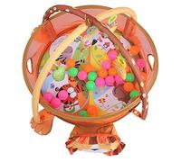 Hztyyier Tappetino da Gioco per Bambini 3 in 1, Struttura Fitness per Neonati, Che Promuove lo Sviluppo Fisico e Mentale, Colori Vivaci e Temi Adorabili, 37,4 X 27,6 X 19,7 Pollici (#11)