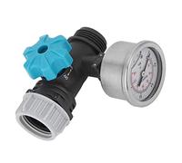 Hztyyier Valvola di Regolazione della Pressione dell'Acqua G3/4in Valvola di Pressione Pom con Manometro per Regolatore di Irrigazione del Giardino della Serra