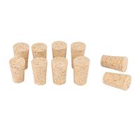 Hztyyier Wine Corks Sugheri Affusolati Naturali di 10Pcs, 20 * 15 * 35mm, Tappi di Legno del Tappo della Bottiglia di Vino/Birra per Il mestiere di vinificazione