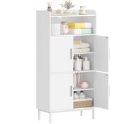 Hzuaneri Mobile da Bagno, Mobile Contenitore, 2 Ante e 1 Spazio Aperto