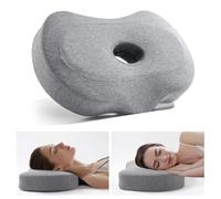 hzuisst Cuscino per piercing all'orecchio con foro, cuscino per orecchie in memory foam con federa rimovibile per chi dorme di lato