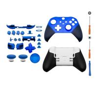 Hzxkqmil Guscio di Ricambio Kit Custodia Anteriore Posteriore per Xbox Elite Controller Series 2 - Core Blu, Incluso D-pad Joysticks Pulsante di Attivazione LB RB Pulsanti ABXY Accessori